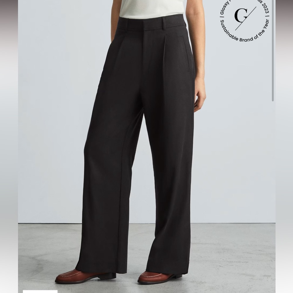 Everlane Black Wide-Leg Pants